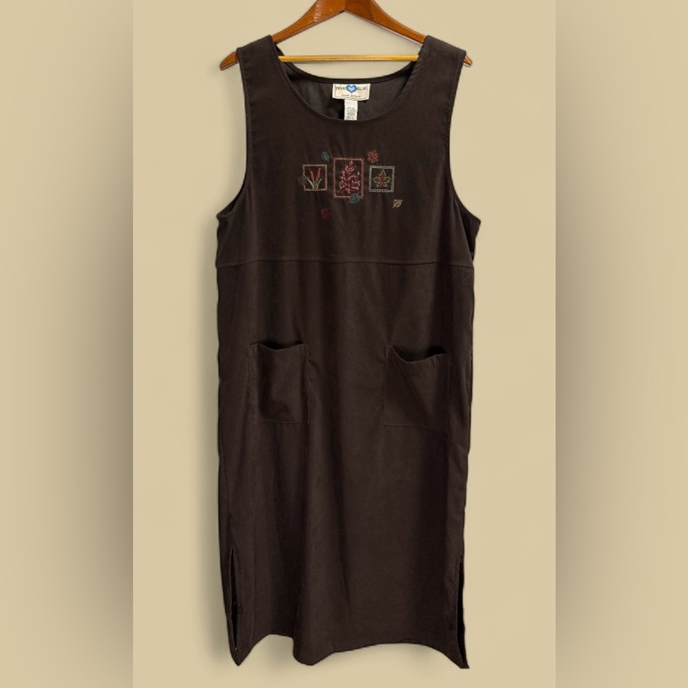 Vintage Chic Brown Sleeveless Maxi Dress